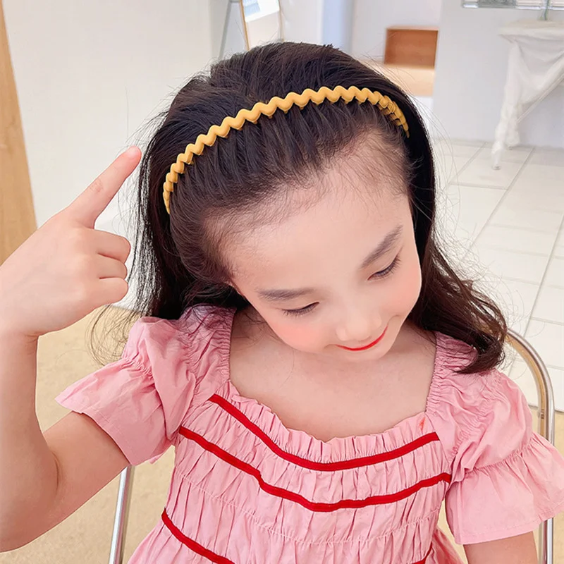 Fashion Hair Accessory Girls Plastic Hairband with Tooth Hair Kids Headbands for Children Solid Hair Band DIY Headband Head Hoop