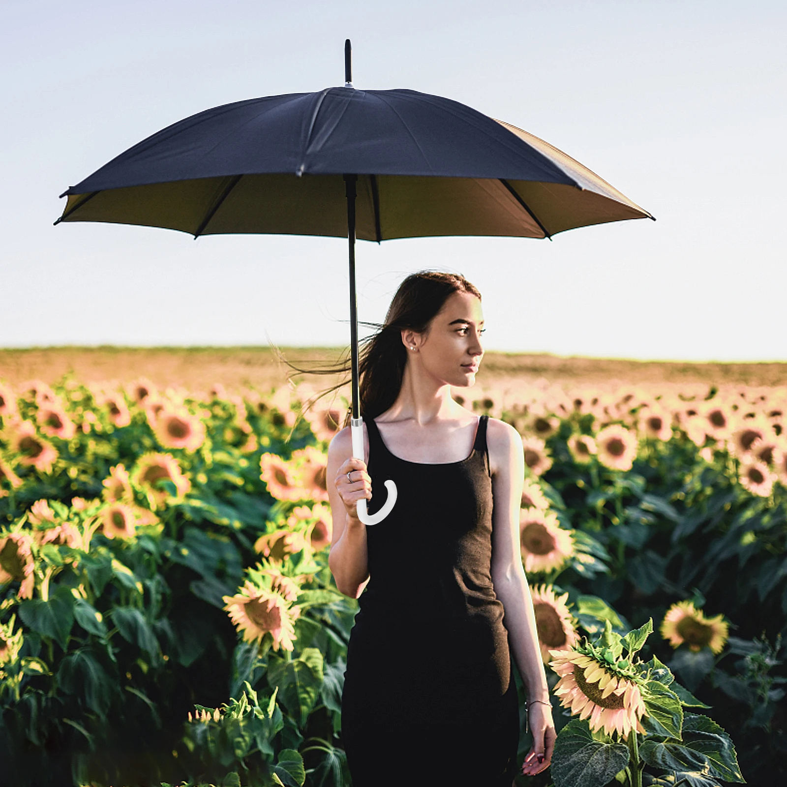 

Slim UV H for Folding Umbrella Replacement Parts Daily Use Grip 85mm Hole Wood Compact Accessories Rain Umbrella