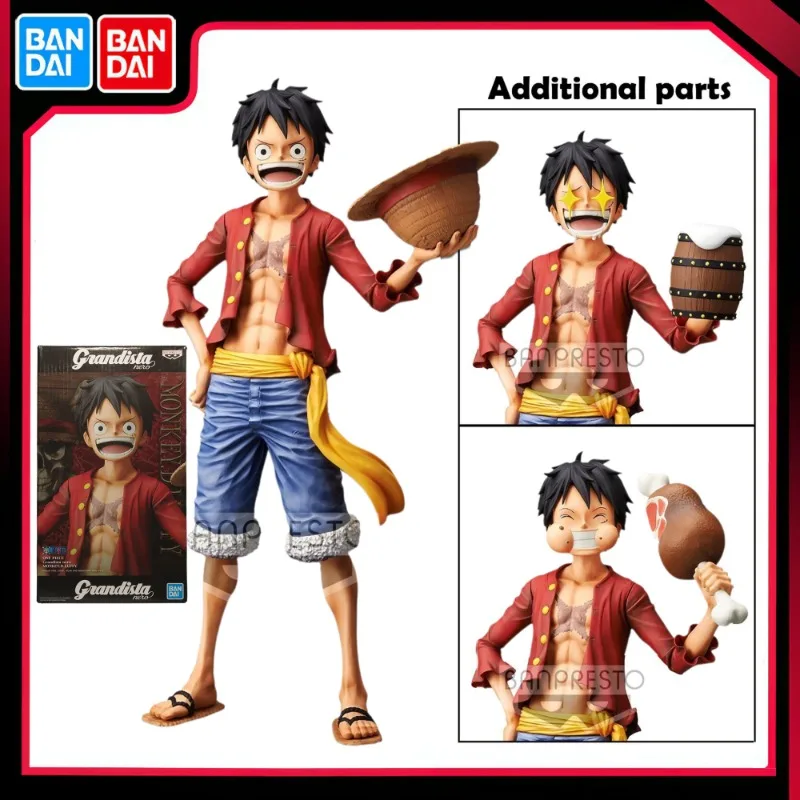 

Bandai Original Banpresto Japan Anime One Piece GRANDISTA NERO Luffy Barbecue Wine Cup 28cm PVC Action Figure Model Toy Kid Gift