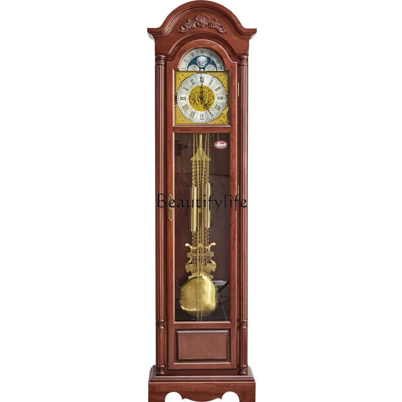 

German Helmler retro vertical clock new Chinese floor clock