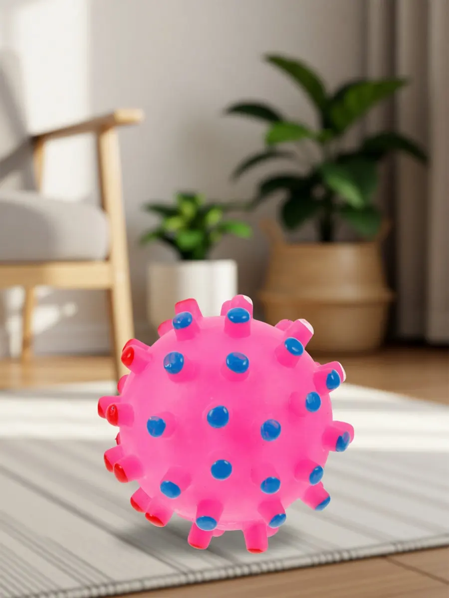 Colorful 7Cm Pet Chew Ball Squeaker Quack Sound Fun Interactive Dog Cat Playing Entertainment Beautiful Cat