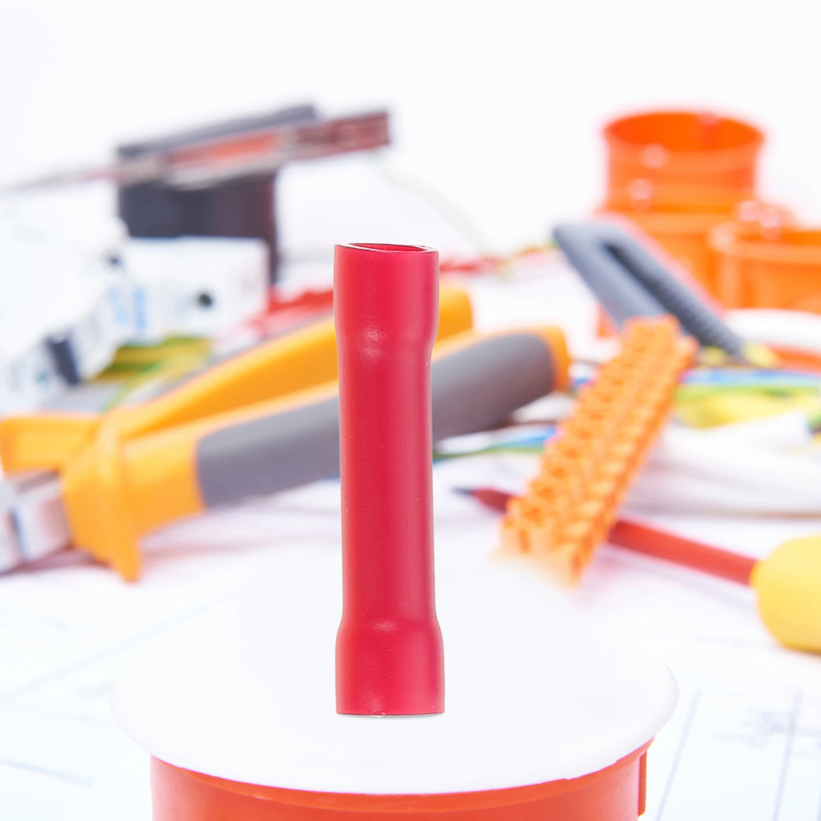 

1 set Insulated Butt Connectors Electrical Crimp Terminal Wire Splice Connector Assortment Automotive Home Use Horn Design Easy