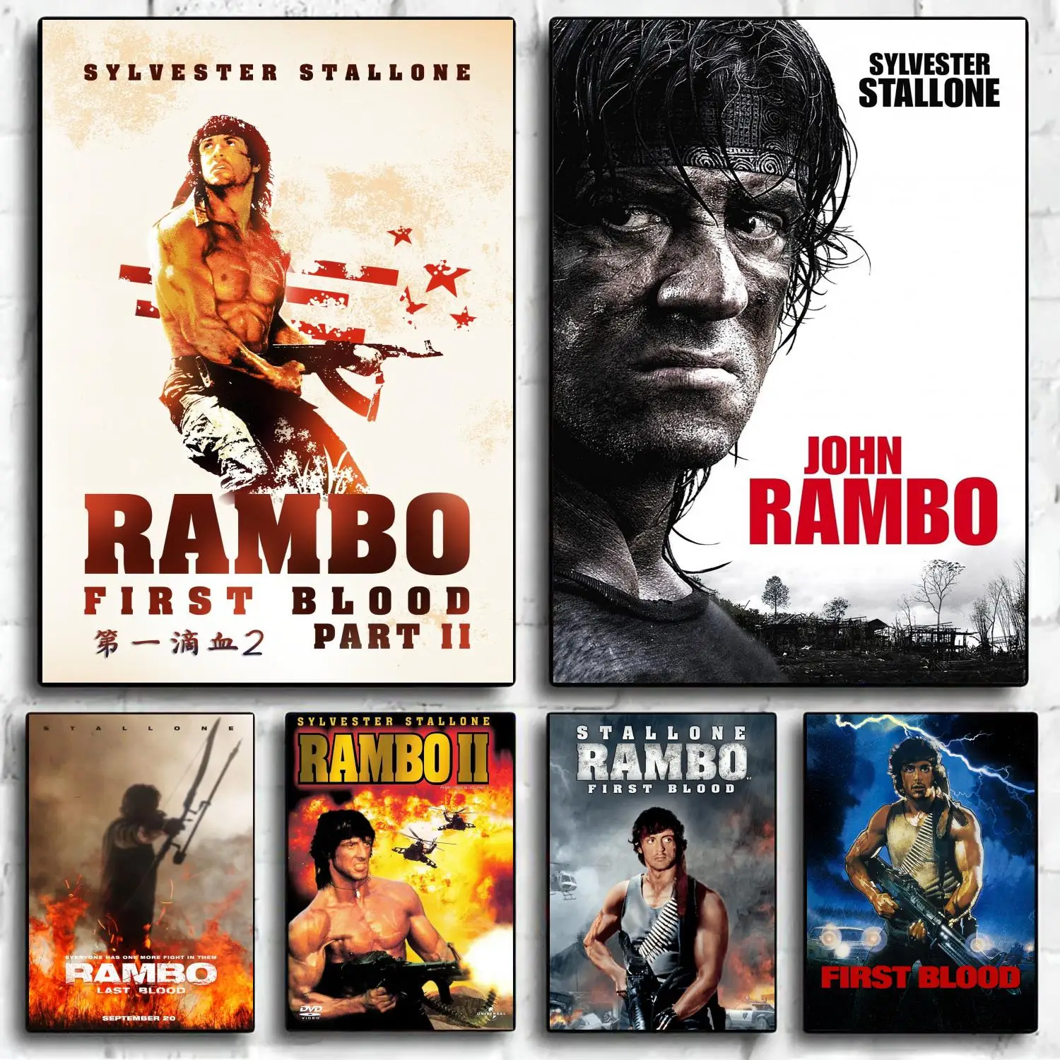 rambo Poster Decorative Painting Canvas Poster Wall Art Living Room Posters Bedroom Painting