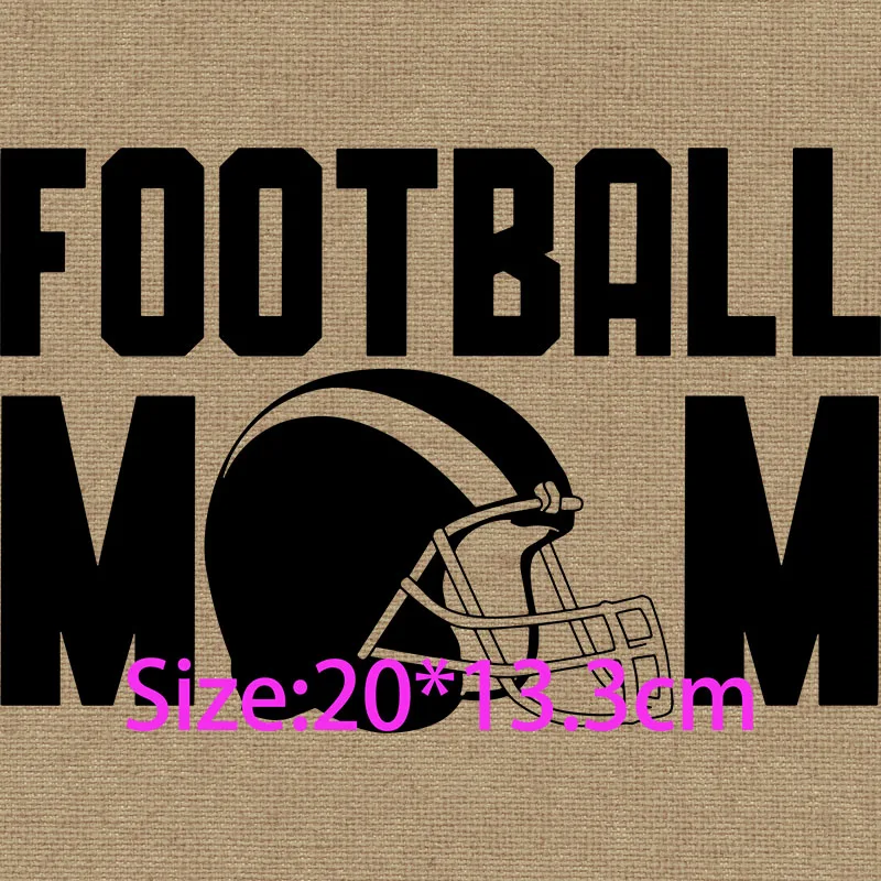 Pronto per la stampa sul gioco dell'indumento Day Football Mom Dad sono qui solo per snack divertenti adesivi a trasferimento termico con stampa DTF per t-shirt