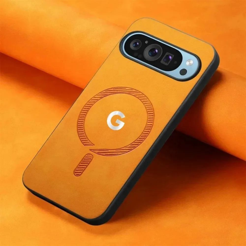 Premium Wildleder Hautfreundliche Magnetische Handyhülle für Google Pixel 11 10 9 Pro XL Kratzfest für MagSafe Kabelloses Laden Cover