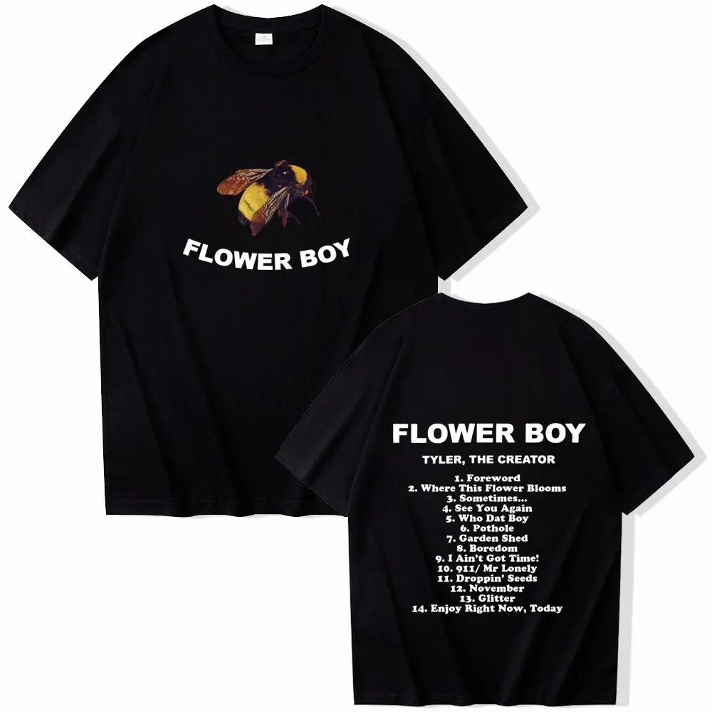 Tyler, The Creator Flower Boy 2024 Oversized O-neck T-shirt Regular Unisex Casual Summer Printing Music Fans Gift