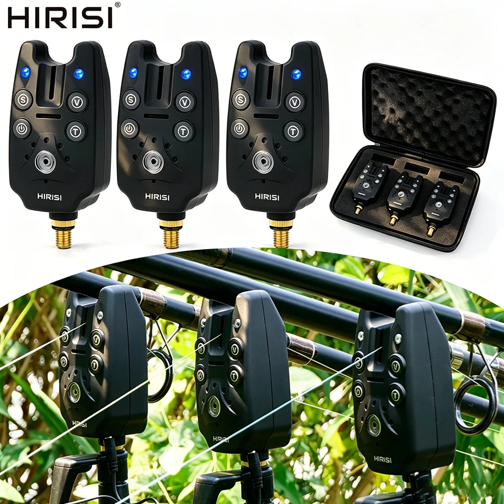 hirisi-b1101-3-鯉釣り用バイトアラーム-3個セット-高感度釣りバイトインジケーター-ledアラート-夜釣り用タックルアクセサリー