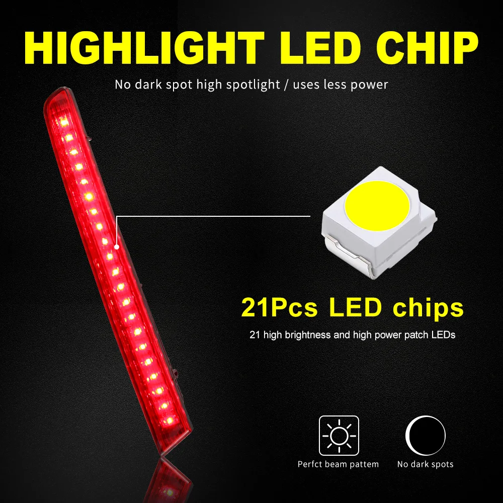 2 pçs preto esfumaçado led pára-choques traseiro refletor luz para ford explorer 2011 2012 2013 2014 2015 cauda freio nevoeiro lâmpada acessórios do carro