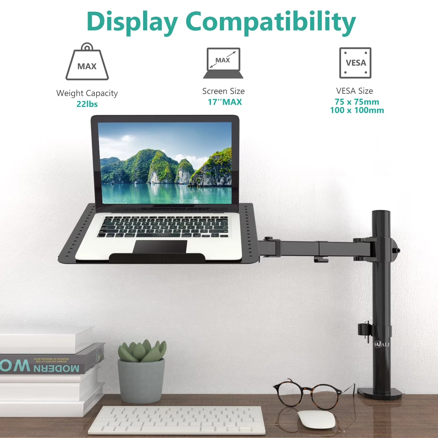 New OEM ODM Portable Ultra-Slim Foldable Adjustable Dual Monitor Arm for Home Office Computer Desk