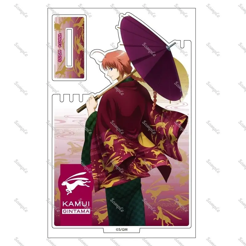 GINTAMA Acryl Stand Figuur Sakata Gintoki Takasugi Shinsuke Anime Perifere Creativiteit Een Achteruit Glance Modellering Ornament