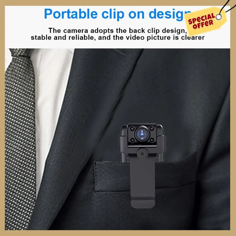 MD36 Mini cámara HD 1080P linterna Mini cámara cuerpo magnético cámara detección de movimiento instantánea grabación en bucle videocámara-WMAN