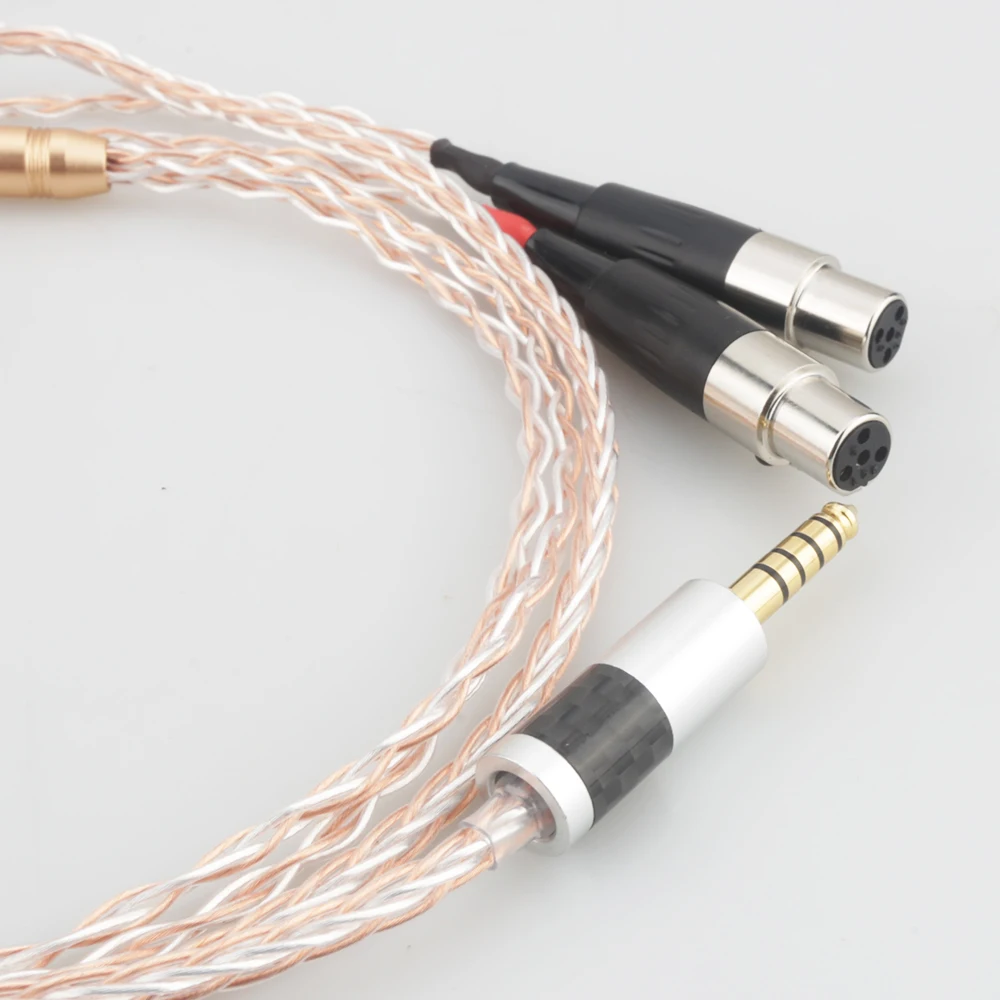 Cavo per cuffie HiFi bilanciato da 4,4 mm per cuffie Audeze LCD-2, LCD-3, LCD-4, LCD-X, LCD-XC e per cuffie Astell & Kern AK240 AK380