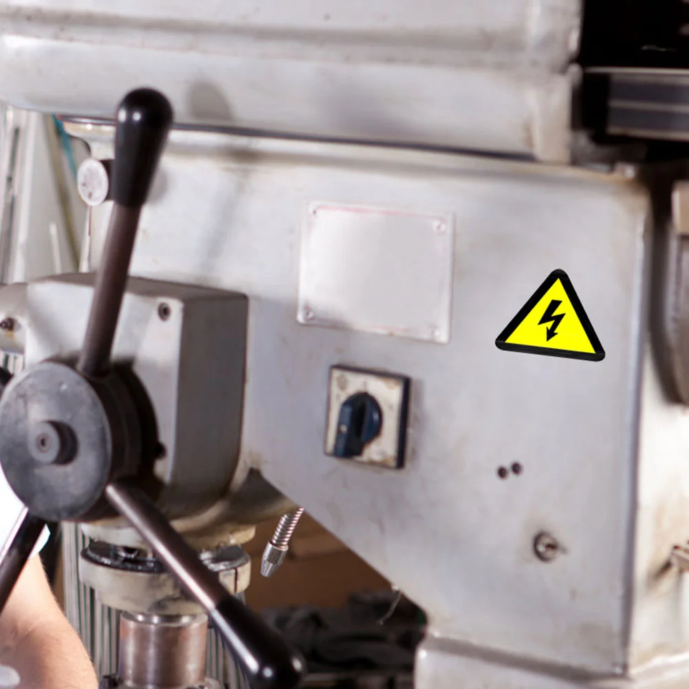 10 buah stiker tanda kejutan Anti Listrik stiker peringatan tanda tegangan tinggi pagar dengan listrik