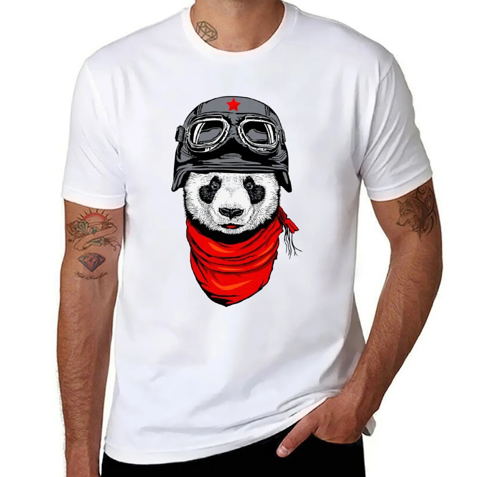 

Pilot Panda T-Shirt t shirt personalised t shirts for man cotton T-Shirt