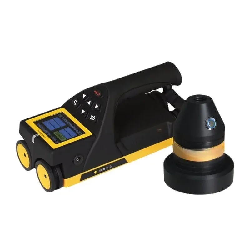 Integrated floor thickness tester, non-metallic thickness