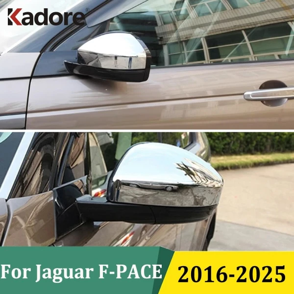 

Для Jaguar F-PACE 2016 2017 2018 2019-2025 матовая крышка зеркала заднего вида на боковую дверь, накладки, наклейка, внешние аксессуары автомобиля