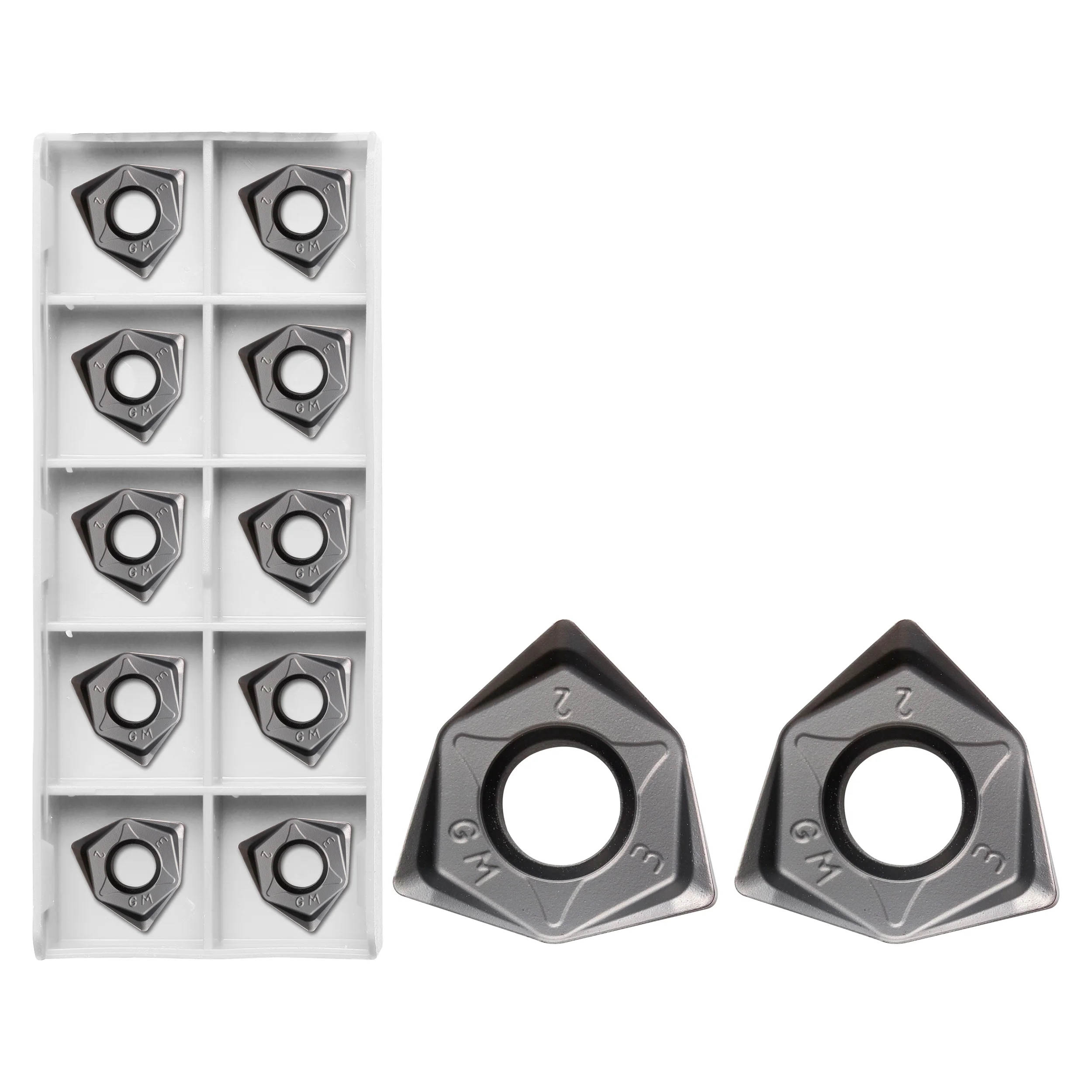 10Pcs WNMU080608EN-GM NK9018 CNC Lathe Milling Machining Turning Tool Carbide Insert Double Sided Hexagon Fast feed High Quality