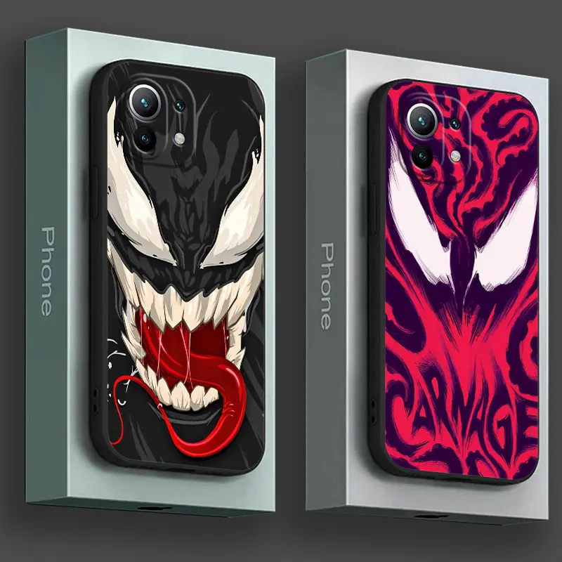 

Venom Marvel Phone Case For Xiaomi 14T 13T 12T 11T 10T 14 Pro 12 Mi 11 Lite Poco X3 X4 X5 X6 M5 F5 F6 Pro 5g Soft Silicone Cover