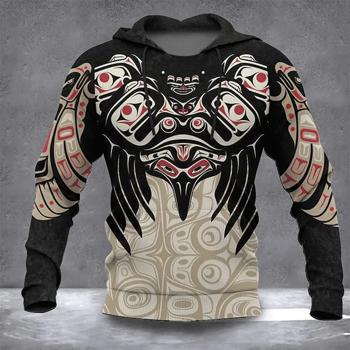 Men Hoodie Fashion Original Design Daily Delicate Print Long Sleeve Top For Male Daily Outdoor Activities Daily Wear