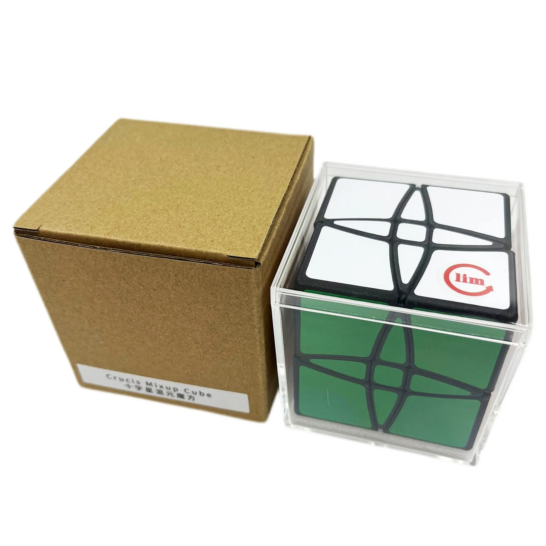 Fangshi Crucis Mixup Kubus 3D Gedrukt Magische Kubus Stickerleee Professionele Puzzel Speelgoed Kinderen Gift Cubo Magico Puzzel