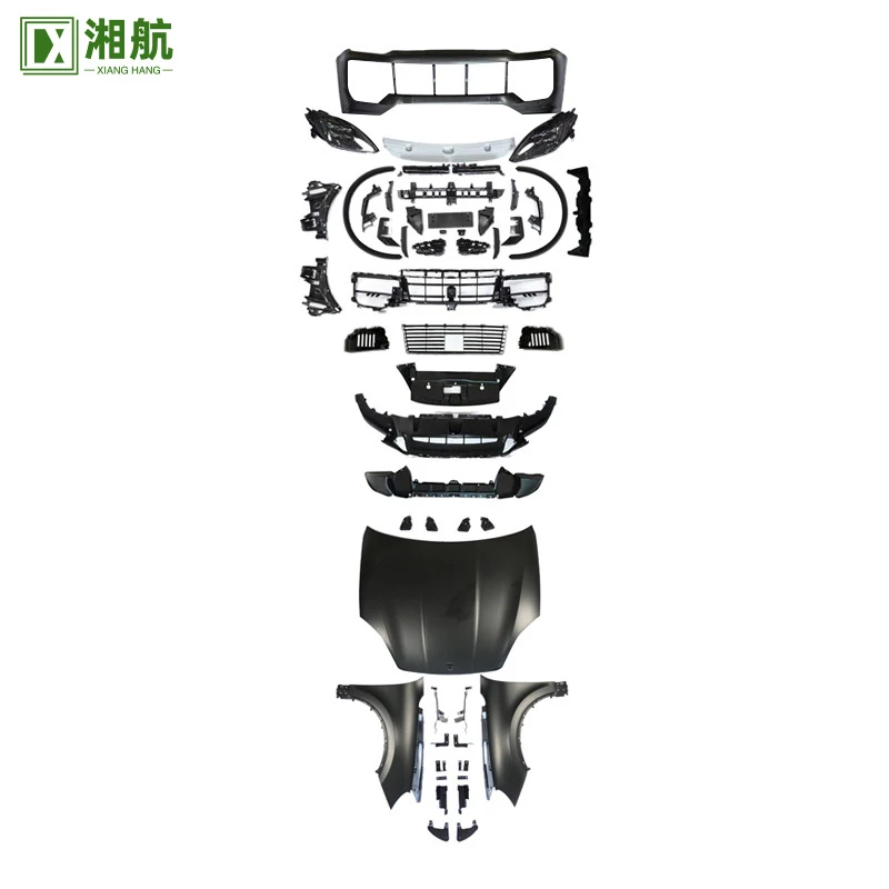 

Suitable for Porsche Cayenne 958 to 9Y0.2 front face kit, 2011-2017 modified to 2024 model replica body kit