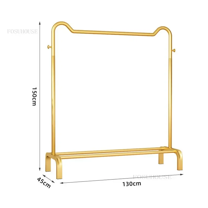 Casaco Light Luxury Racks com orelha de gato, cabide, estante de secagem, loja de roupas, quarto chão, casa varanda, nórdico