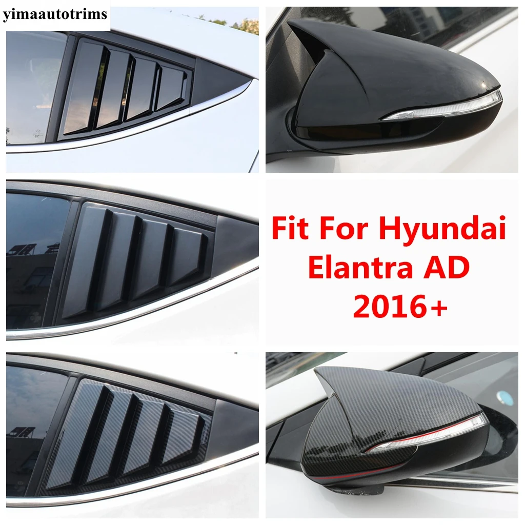 

Rearview Mirror Cap Shell / Rear Window Shutter Side Vent Cover Trim Car Accessories Exterior For Hyundai Elantra AD 2016 - 2020