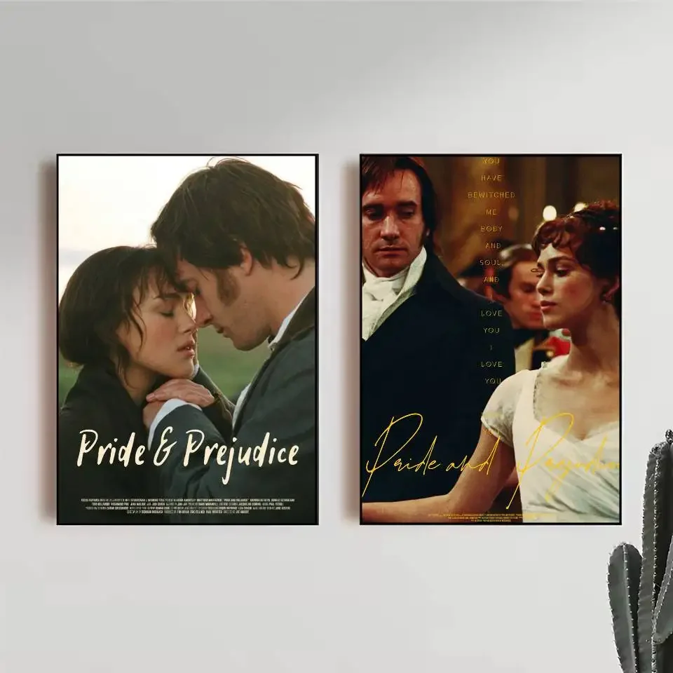 Classic Romance Movie Pride&Prejudice Poster HD Art Sticky Wall Waterproof Home Living Room Bedroom Bar Aesthetic Decoration