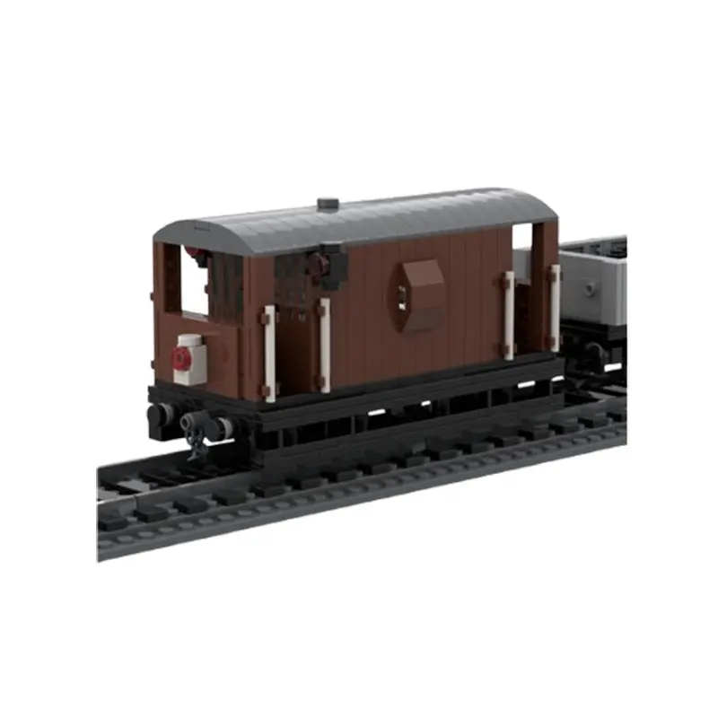MOC-155469 Mini Train Series LNER Toad E Brake Van Wagon Desktop Ornament Collectible Education Model Brick Toy Birthday Gifts