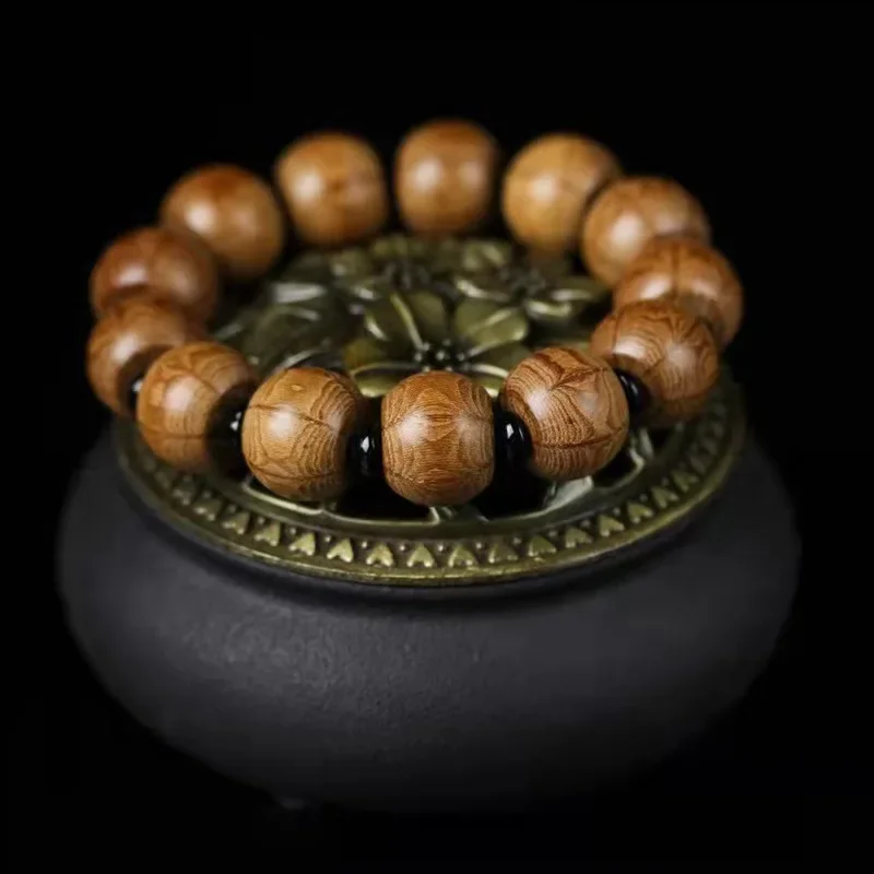 

Wutai Mountain liudaomu old type beads hand string decorative jewelry 1.5*13 men's and women bracelets beads accessories crafts