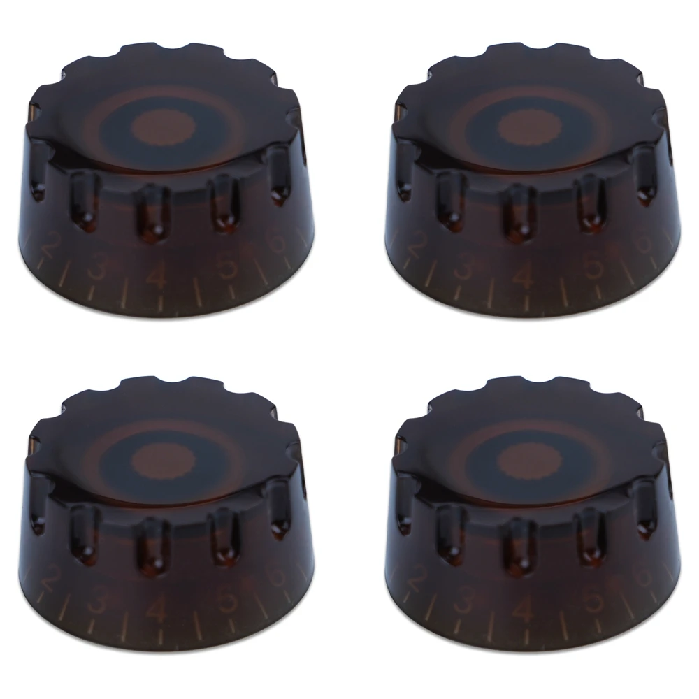 1 Stück Gitarren-Bedienknöpfe, 6 mm (0,24 Zoll) Schafttöpfe, rotierende Lautstärketasten für E-Gitarre oder Präzisionsbass – Detail 15