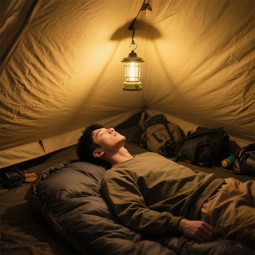 

Светильник для палатки с бесконечным затемнением, ретро-светильник для кемпинга, перезаряжаемый фонарик, доступен в нескольких цветах.