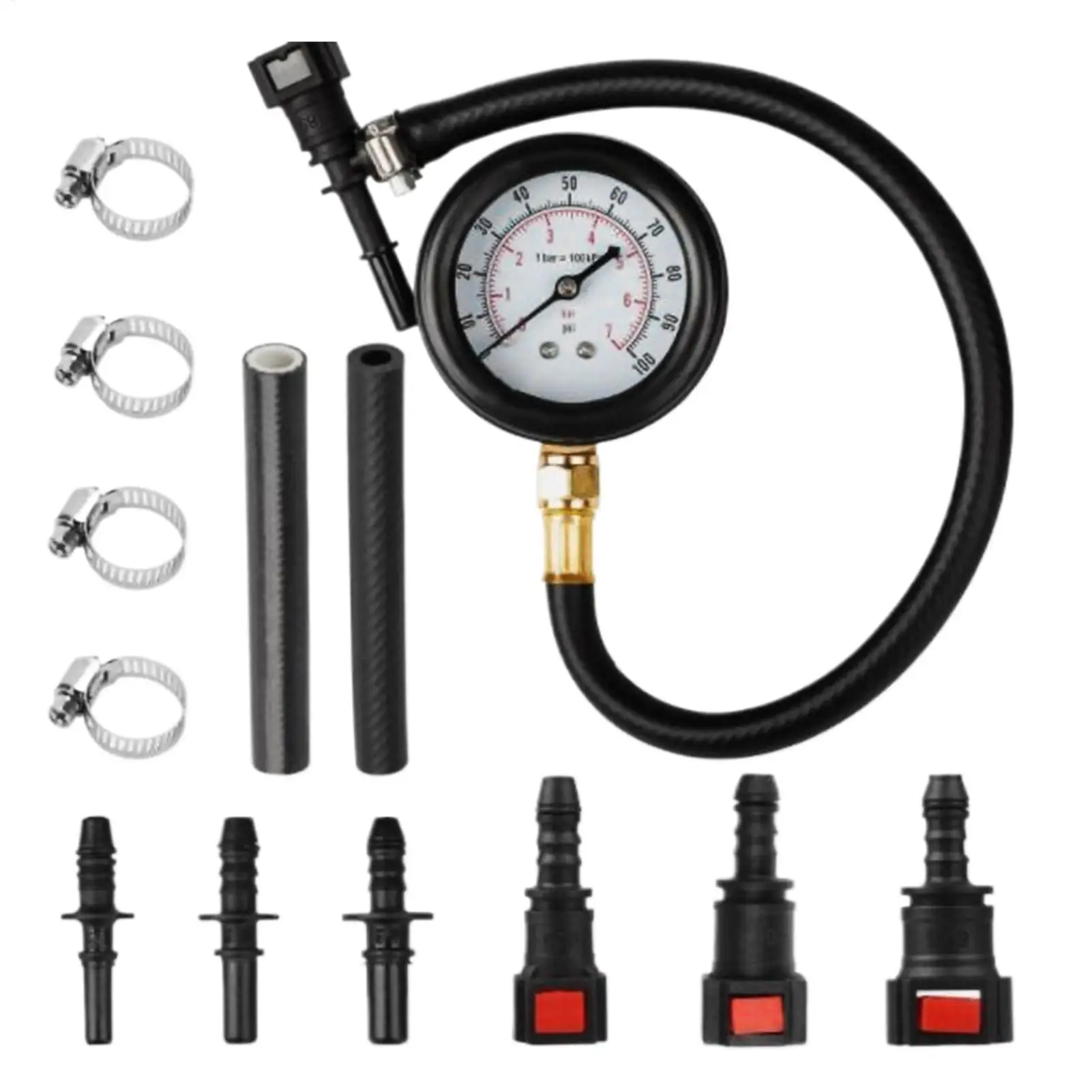 

Oil Pressure Gauge Heavy Duty Precise Complete Multiple Adapters Oil Pressure Diagnostic Tool for Car Truck Motorcycle Vehicles