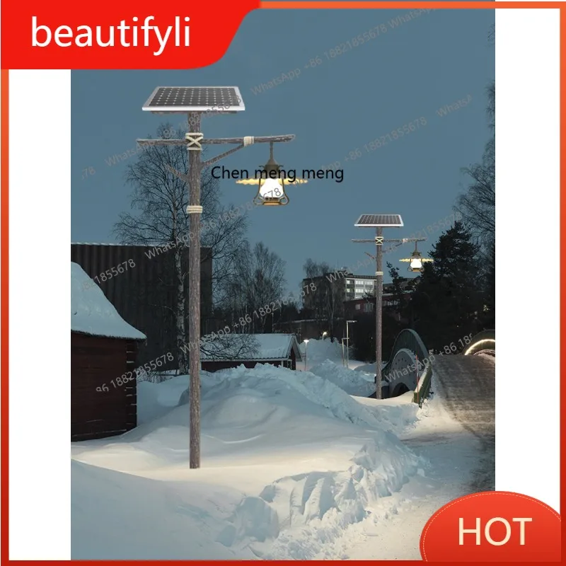 

L6080 Solar retro park light Outdoor homestay landscape light Waterproof landscape scenic spot decorative street light