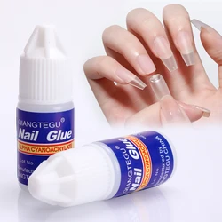 Secagem rápida Nail Art Glue, Strass Acrílico UV, Pressione nas unhas, adesivo forte, pontas falsas, ferramenta de Manicure, 5pcs