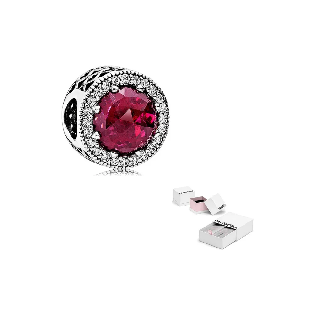 

Pandora 925 Sterling Silver, Synthetic Cubic Zirconia Ornament Women's Pink 791725NCC