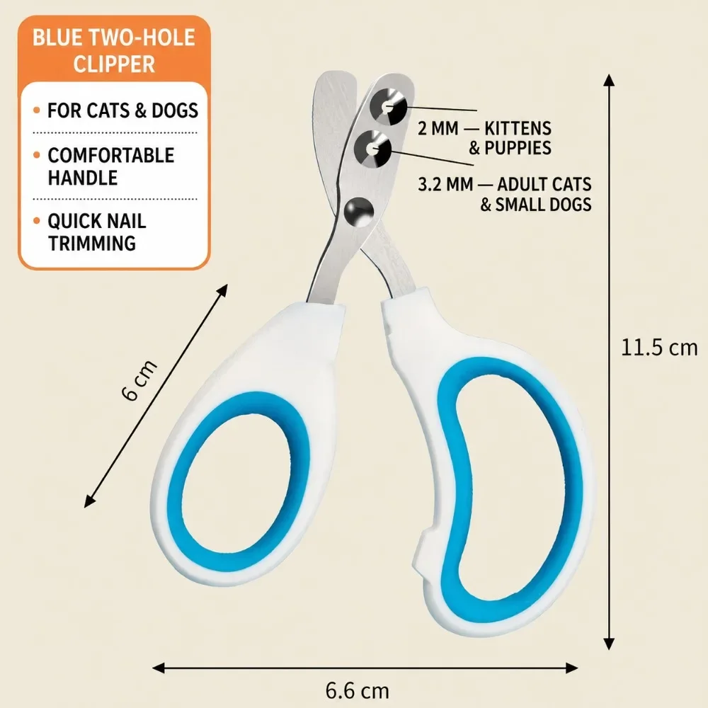 Professional Cat Nail Clippers for Small Cat Dog Stainless Steel Puppy Claws Cutter Pet Nail Grooming Clippers Trimmer