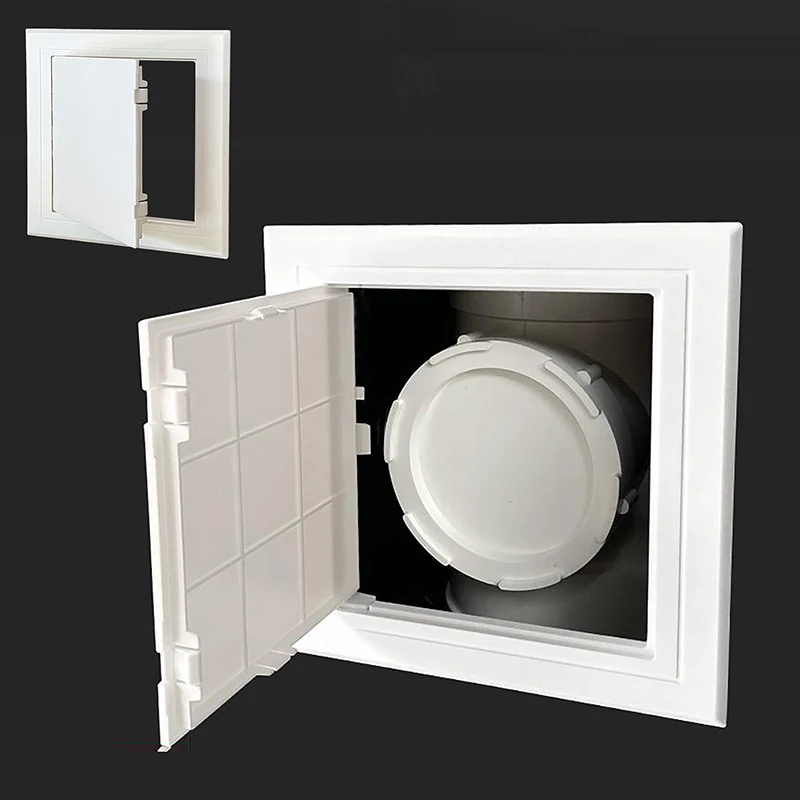 

1pc Access Panel Inspection Hole PVC Access Doors Wall Ceiling White Hatch Cover Universal Plastic Push-Type Inspection Port