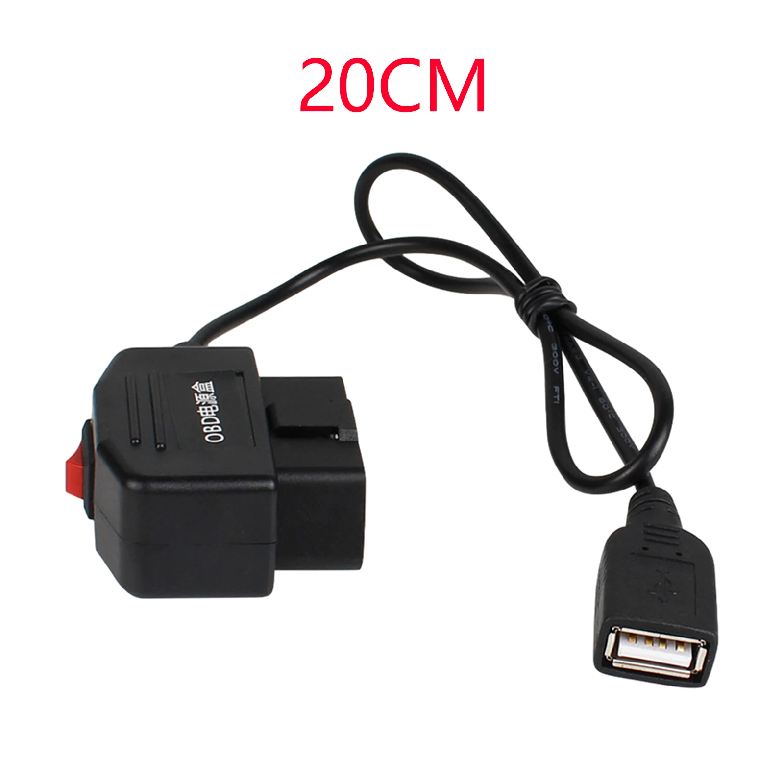 OBD Hardwire Set USB Cable USB Female Adapter 24Hours Parking Two Mode 20cm Wire Accessory Parts for cam