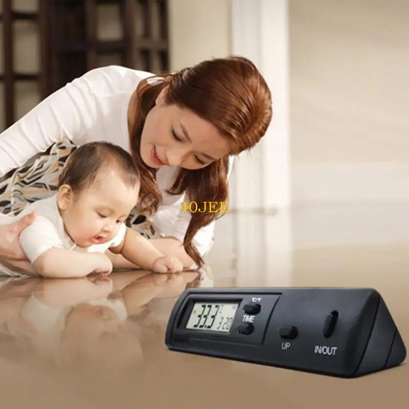 

40je Auto Car Portable Digital Thermometer с ЖК -дисплеем в Out Chock Car Aparm Heartiances Monitor Thermometer