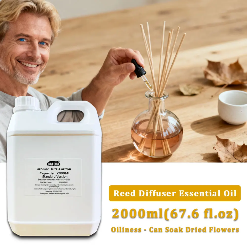 GAFERA 2000ml (67.6 fl.oz) Ritz-Carlton Vine Diffuser Supply Essential Oils - For Reed Diffuser & Fireless Fragrance Diffuser