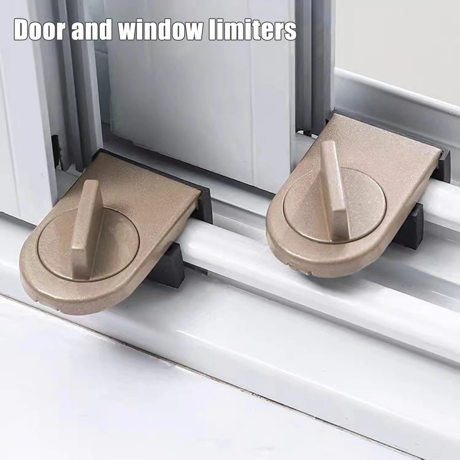 Safety Sliding Window Door Lock Anti-theft Latch No-punch Sliding Door Locks for Home Public Applications Safety