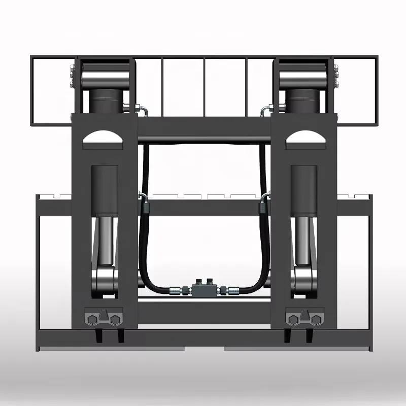 35도 위로 기울이고 51도 아래로 기울일 수 있는 힌지형 포크 지게차 부착물