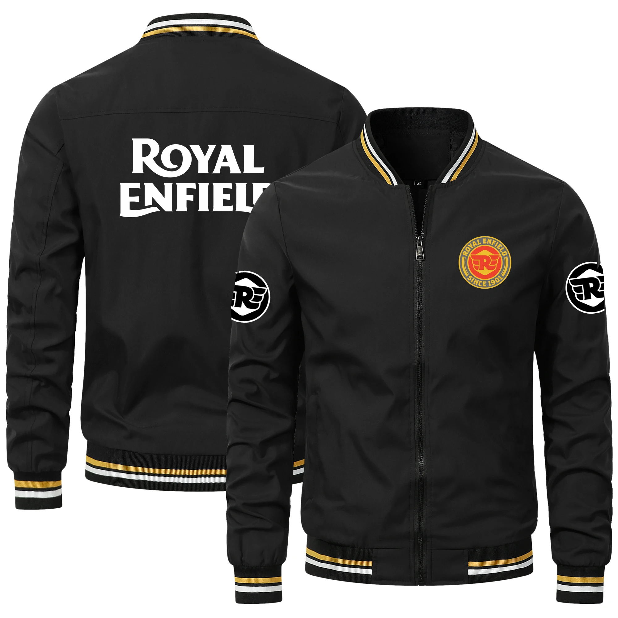 New Retro RoyalEnfield Motorcycle Team Jacket Men\'s Zipper Sweatshirt Casual Top Windbreaker Motorcycle Riding Equipment Jacket