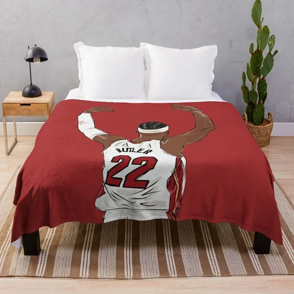 Jimmy Butler Celebration Sketch Throw Blanket christmas gifts warm winter Blankets