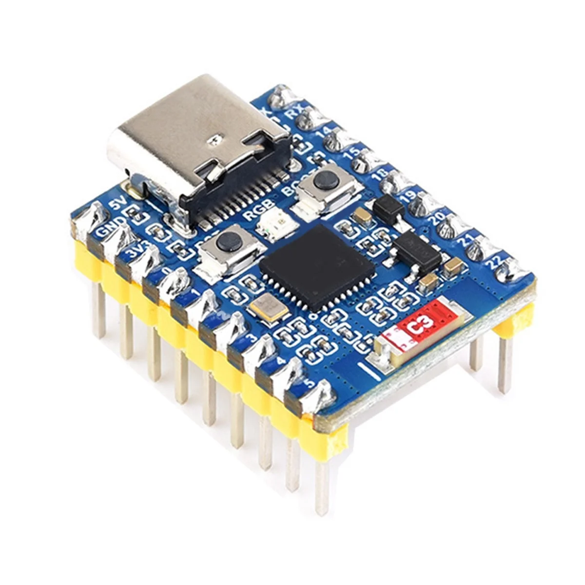 AT87-ESP32 Development Board ESP32-C6 Mini Development Board Based on ESP32-C6FH4 Dual Processors 2.4GHz WiFi 6 & Bluetooth 5