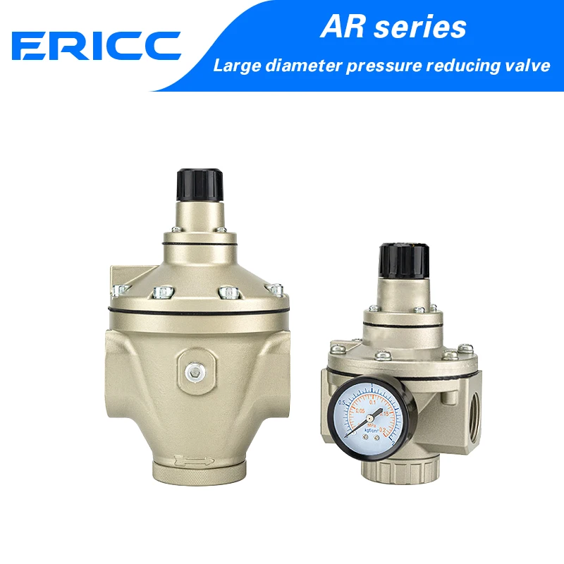 Pneumatic DN40/50 large caliber flow pressure regulating and reducing valve AR825/835/925/935-14/20