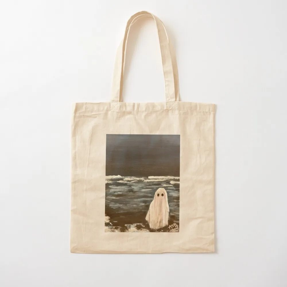 

ghost waiting by the sea Tote Bag Women bags shopper bags