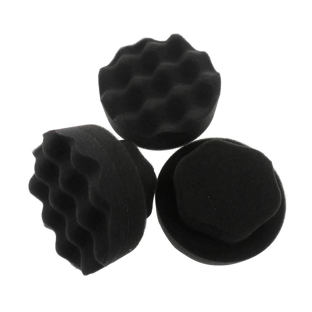 Brosse de détail pour pneus, brillance, poignée hexagonale, applicateur rond, éponge en mousse lavable pour voiture, nettoyeur de pneus réutilisable pour le lavage automobile