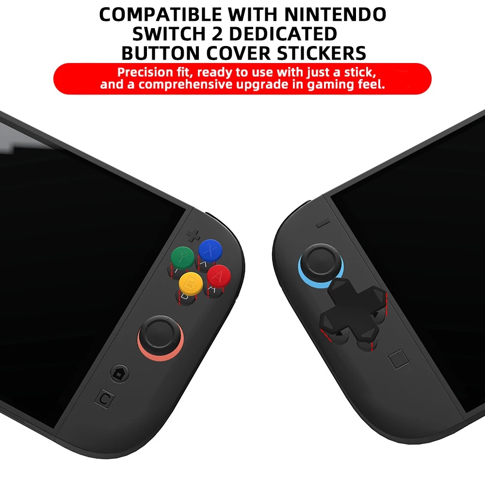 D-Pad Button Cap Set For Switch 2 Joy-Con Controller Directional & A/B/X/Y Button Cover For Switch2 Button Cover
